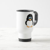 Niedliche Cartoonpenguin-Reise-Tasse Reisebecher (VorderseiteRechts)