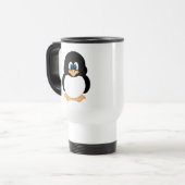 Niedliche Cartoonpenguin-Reise-Tasse Reisebecher (Vorderseite Links)