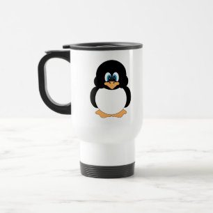 Niedliche Cartoonpenguin-Reise-Tasse Reisebecher