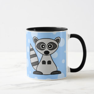 Niedliche Cartoonraccoon-Tasse Tasse