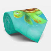 Niedliche Cartoonschildkröte-Krawatte Krawatte (Gerollt)