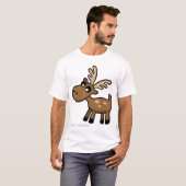 Niedliche Cartoonschokolade Elche von T-Shirt (Vorne ganz)