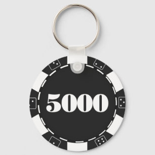 Niedliche Casino-Chip-Spieler Schlüsselanhänger