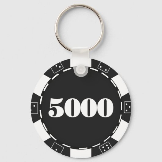 Niedliche Casino-Chip-Spieler Schlüsselanhänger (Vorderseite)