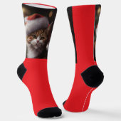 NIEDLICHE CAT-CHRISTMAS-SOCKS SOCKEN (Gewinkelt)