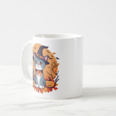 Niedliche Cat Classic-Keramik Kaffeetasse (Vorderseite Links)