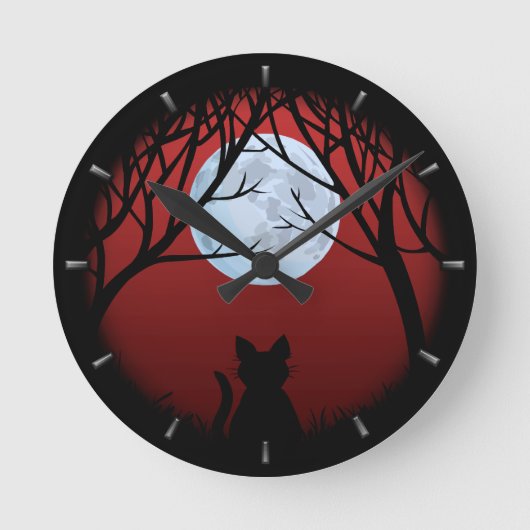 Niedliche Cat Clock Cat Lover Wall Uhren und Dekor (Vorderseite)