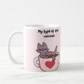 Niedliche Cat Coffee Tasse - Funny Gift für Katzen (Links)