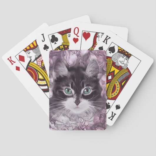 Niedliche Cat Design Spielkarten. Spielkarten (Rückseite)