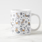 Niedliche Cat Design Tasse, Cat Themed Coffee Tass Jumbo-Tasse (Rechts)