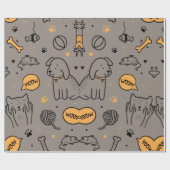 NIEDLICHE CAT&DOG GESCHENKPAPIER (Flach)