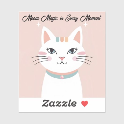 Niedliche Cat-Face-Sticker - PixelCharm Studio Aufkleber (Blatt)