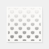 Niedliche Cat Faces Muster Grau Serviette (Vorderseite)