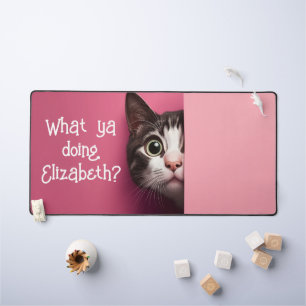 Niedliche Cat-Flüchtige Blick Schreibtischunterlage
