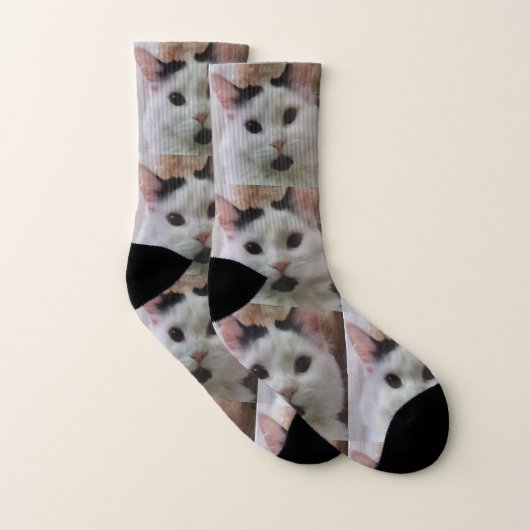 Niedliche Cat Foto Socken (Paar)