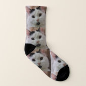 Niedliche Cat Foto Socken (Links - Innen)