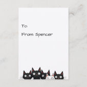 Niedliche Cat Friends Valentinstag Kinder Klassenz Begleitkarte (Rückseite)