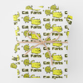 Niedliche Cat-Furzen Geschenkpapier Set (Beispiel)