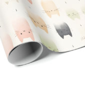 NIEDLICHE CAT GESCHENKPAPIER (Rolleneckpunkt)