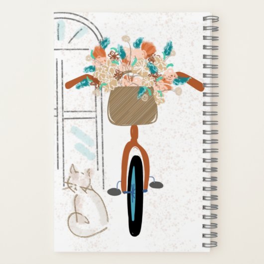 Niedliche Cat Girls Custom Poetry Notizblock (Rückseite)