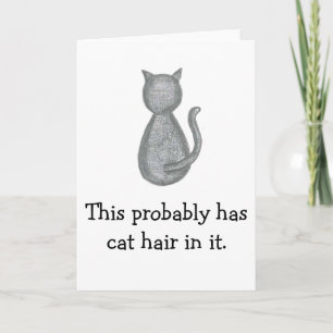 Niedliche Cat Grußkarte - Original Kunstwerk Karte