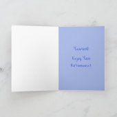 Niedliche Cat Happy-Rentenkarte Karte (Innenseite)