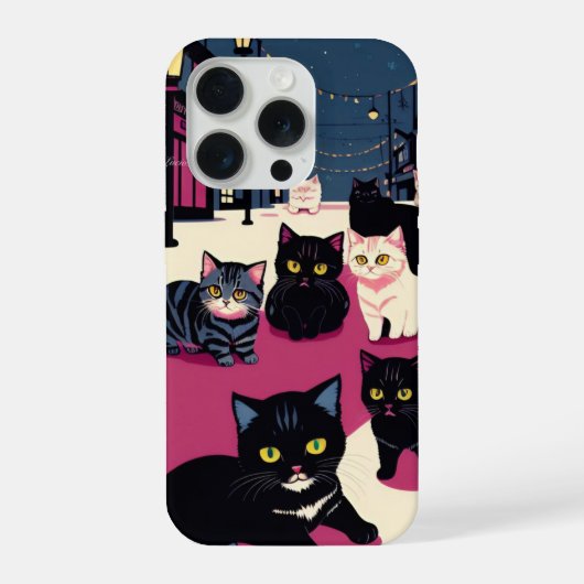 NIEDLICHE CAT iPhone HÜLLE (Rückseite)