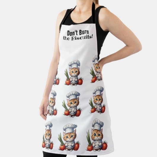 Niedliche Cat Koch All-over-Print-Schürze Schürze (InSitu)