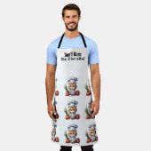 Niedliche Cat Koch All-over-Print-Schürze Schürze (Getragen)