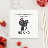 Niedliche Cat Lover Quotes Serviette (Beispiel)