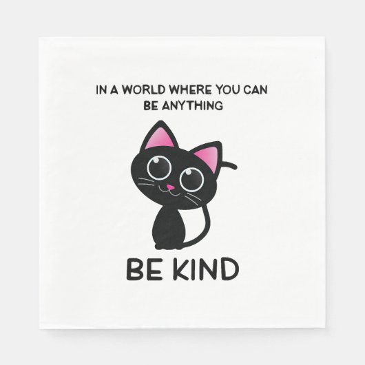 Niedliche Cat Lover Quotes Serviette (Vorderseite)