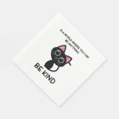 Niedliche Cat Lover Quotes Serviette (Ecke)