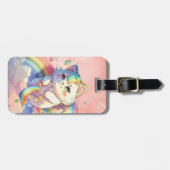 Niedliche Cat Luggage Tags Gepäckanhänger (Vorderseite horizontal)