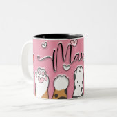 Niedliche Cat Mama Geschenke Tasse (Vorderseite Links)