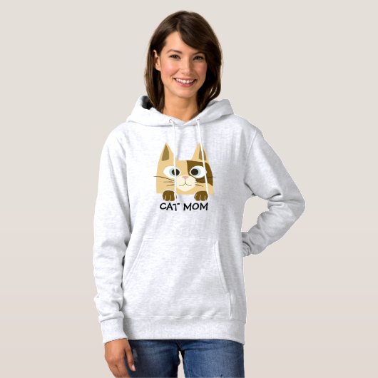 Niedliche Cat-Mama Hoodie (Vorne ganz)