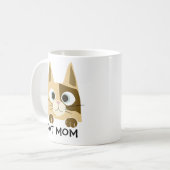 Niedliche Cat-Mama Kaffeetasse (Vorderseite Links)