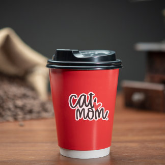 Niedliche Cat-Mama Konnektivität für benutzerdefin Aufkleber