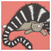 Niedliche Cat Mama Liebe Stoff (Nahaufnahme)