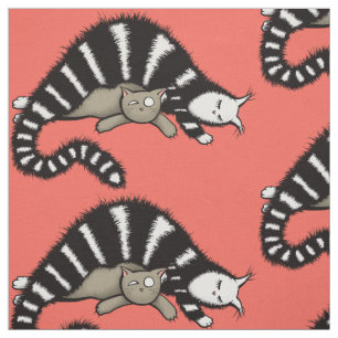Niedliche Cat Mama Liebe Stoff