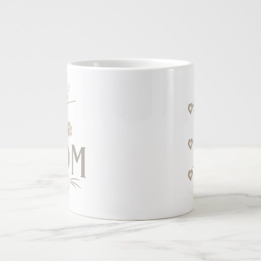 Niedliche Cat Mama Personalisiert Kaffee Tasse (Vorderseite)