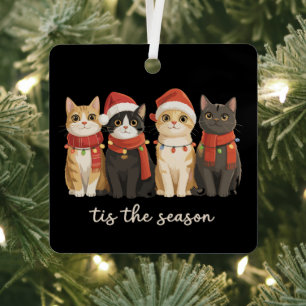 Niedliche Cat Mama Weihnachten Katzen Lover Gesche Ornament Aus Metall
