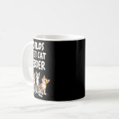 Niedliche Cat Mama Wellds Bestes Cat Herder Funny Kaffeetasse (Vorderseite Links)
