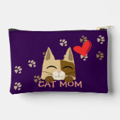 Niedliche "Cat Mama" Zubehörtasche (Rückseite)