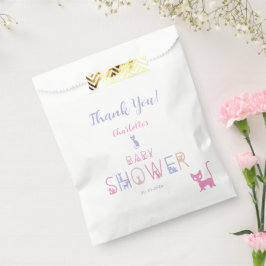Niedliche Cat Pastel Colour Baby Dusche Geschenktütchen