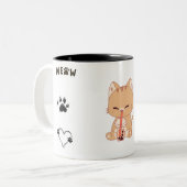 Niedliche Cat Paws Kaffee Tasse - Sip in Style! (Vorderseite Links)
