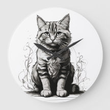 Niedliche Cat Pencil Sketch