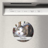 Niedliche Cat Pet Liebhaber Erstellen Sie Ihre eig Magnet (In Situ (Geschirrspüler))