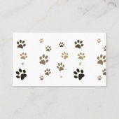 Niedliche Cat Pet Sitting Service Social Media Visitenkarte (Rückseite)