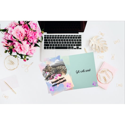 Niedliche Cat Snugggtime wird gut Karte