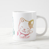 Niedliche Cat-Tasse Jumbo-Tasse (Rechts)